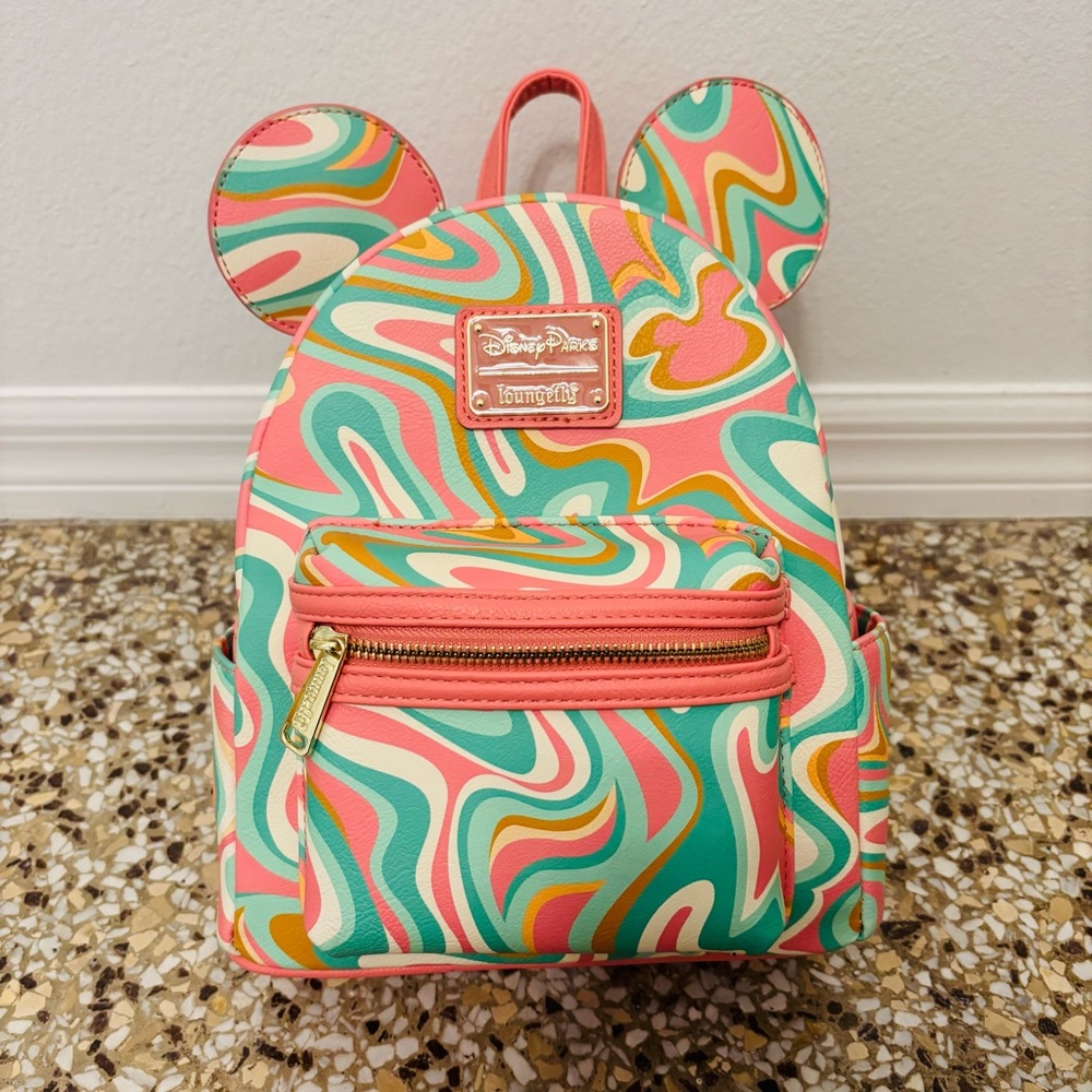 Mickey Swirl Loungefly Backpack